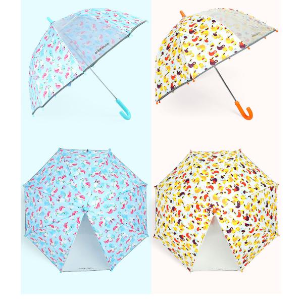 Promotion Rainproof Semi Automatic Kids Compact Umbrella With Cartoon Pattern