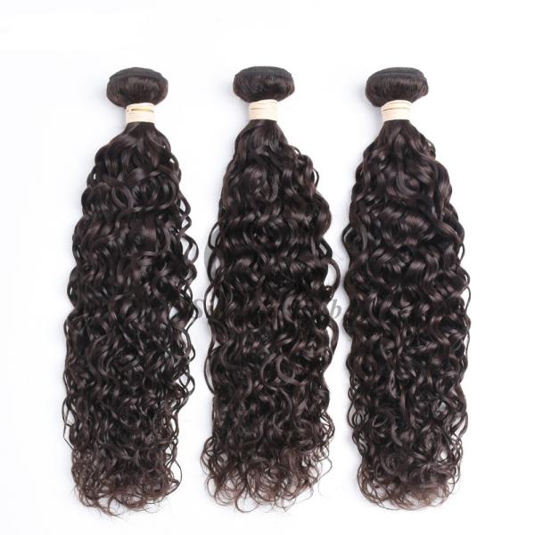 #2 Dark Brown Water Wave Remy Human Hair Bundles Sew In Weave Bundles Brazilian Bundle Deals