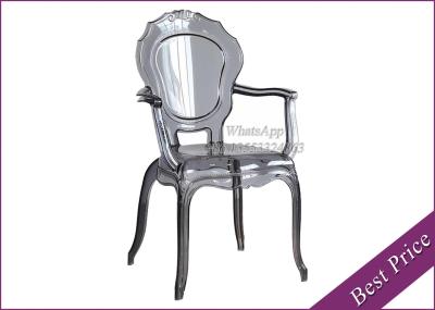 Outdoor Wedding Clear Crystal Chair With Arms Exporter (YC-117)