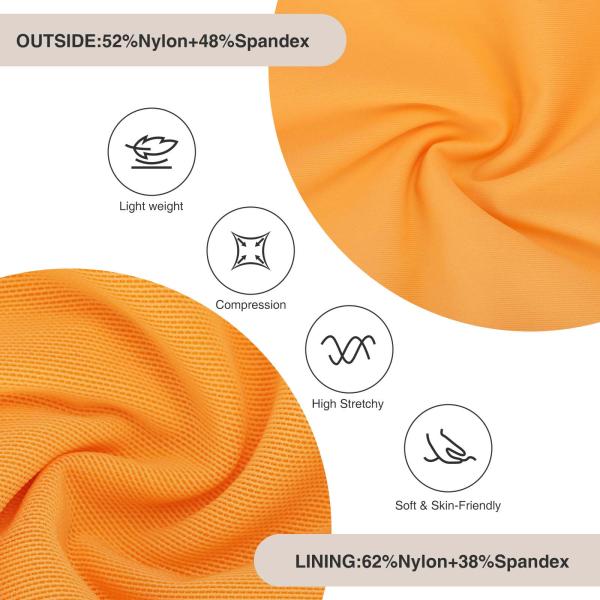 57% нейлон 43% эластан однокомпонентный купальник Уменьшение веса Спорт пляжный купальник фитнес бикини