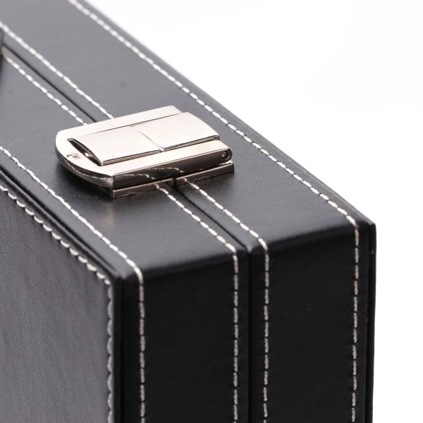 15 Inches Leather Backgammon Set Customized Logo Backgammon Set Leather Case