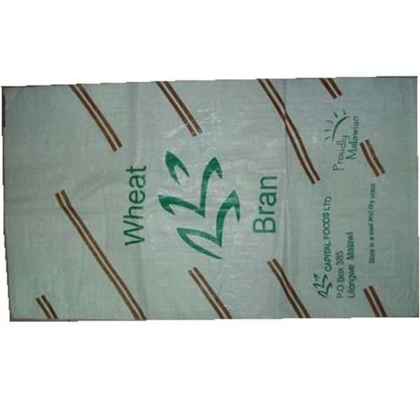Eco Friendly PP Flour Packaging Bags , Industrial Woven Plastic Bags For Flour Packaging