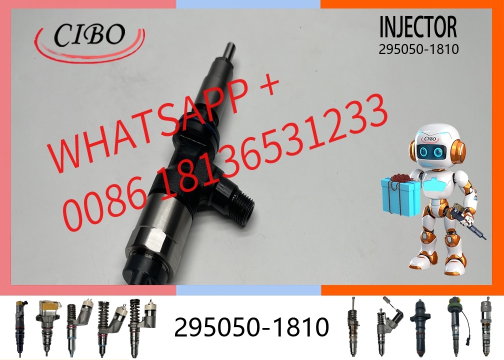 original 295050-1810 Common Rail Fuel Injector for  C4.4 Engine 320GC 315F 420F2 910M Excavator Diesel Injector 418-3229 392-1368 20R-2479 T413878 Spare Parts original new injector