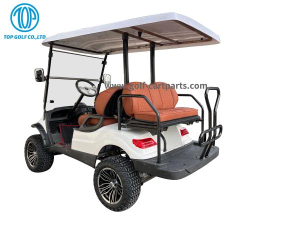 Carrinho de golfe 48V/4kw 2 elétrico do telhado de FRP + eixo traseiro 2g integral