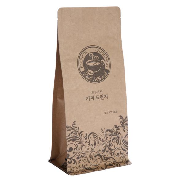 o café do papel de 150g Brown ensaca o café de Doypack levanta-se a largura do malote 130mm