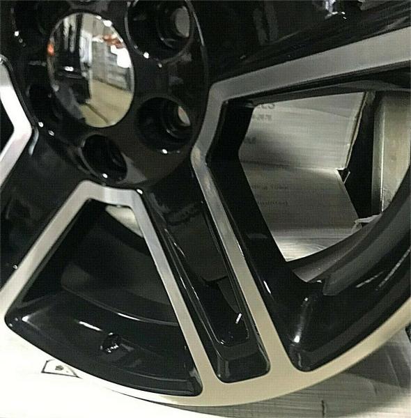 Chevy 1500 Silverado Black Machine Wheels Rims Sierra Yukon Fits 22