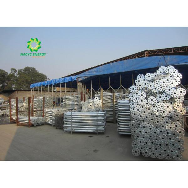 Стальные материальные солнечные земные винты К235/винт металла земной с плитой фланца