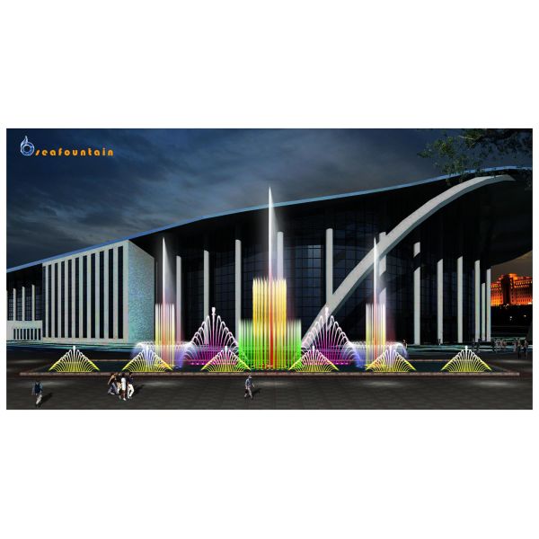 contemporary hi-tech garden water fountain