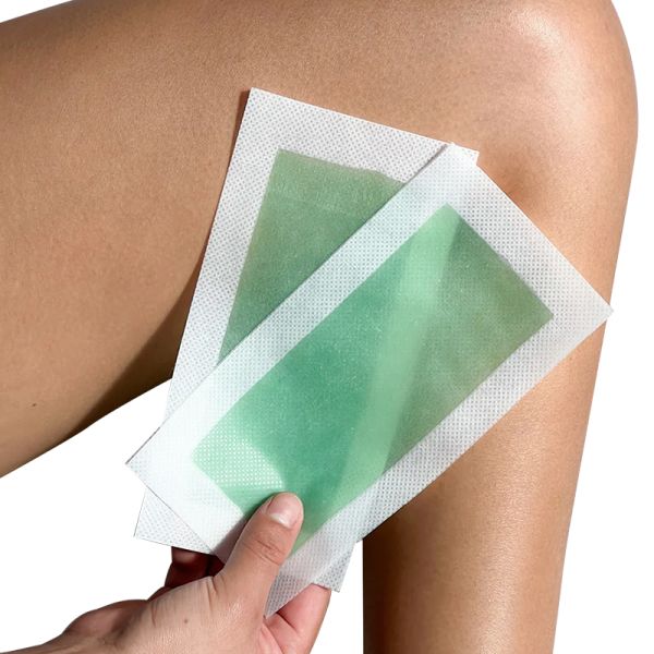 Customized Vacuum Hair Removal Wax Strips 4.5x9cm 9x18cm Double Side Wax Tape