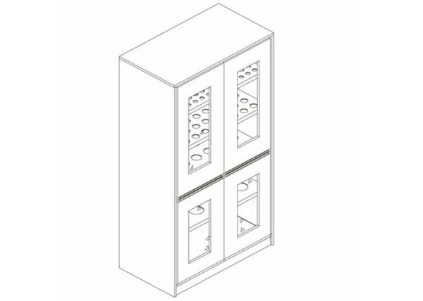 Micro Biology Laboratory Chemical Storage Cabinets , Security Storage Cabinet
