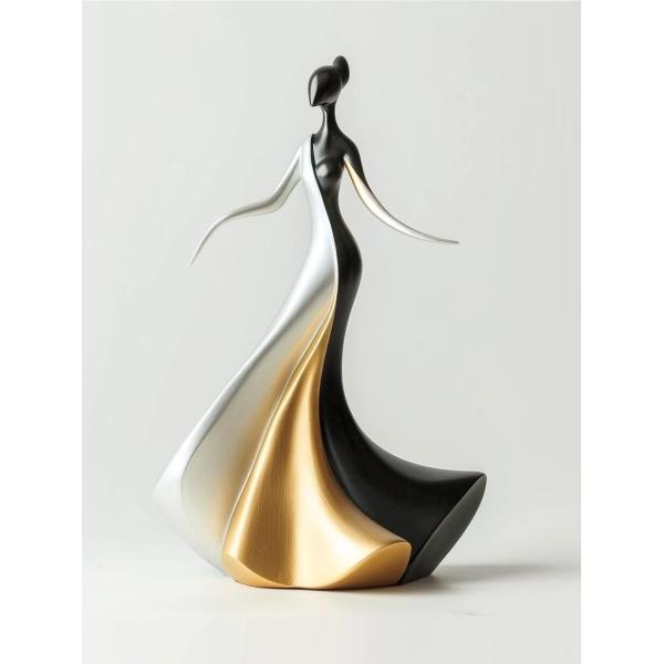 NextTOP Simples Glamour Silhueta Dançante Escultura de Metal Hotel Villa Showpiece