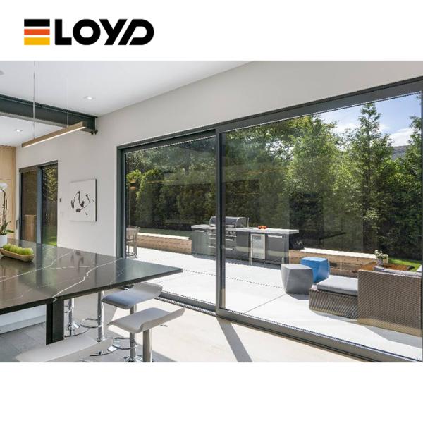 Highest Possible Thermal and Noise Insulation Aluminum Sliding Door with Double Glass