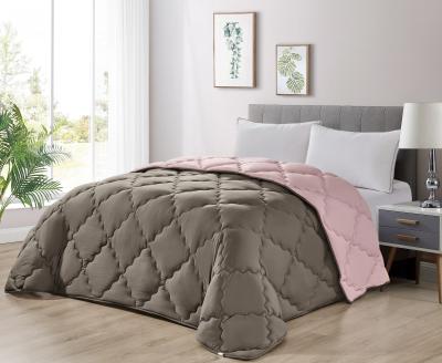 Bicolor Microfiber Hypoallergenic Box Stitched Reversible Polyester Quilt Factory