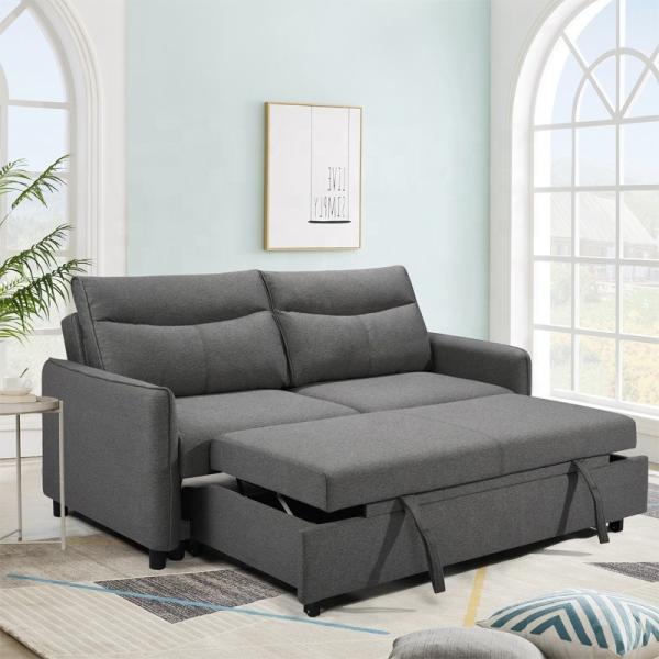 3 in 1 Convertible Sleeper Sofa Bed Modern Fabric Loveseat Futon Sofa Couch w/Pullout Bed,Furniture for Living Room