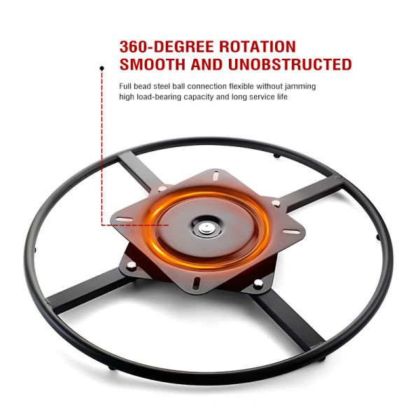 360-degree Swivel Chair Base Furniture Accessories Rotating Recliner Bracket Sofa Mechanism Office Chair Bottom Plate