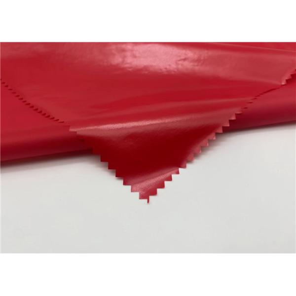 GRS 100% Recycled Polyamide Nylon Fabric Bright PU Coating Downproof For Winter Jacket