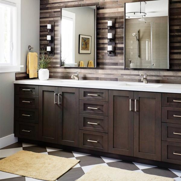 European Solid Wood Bathroom Vanity Units Luxury Hotel Modern Mirror