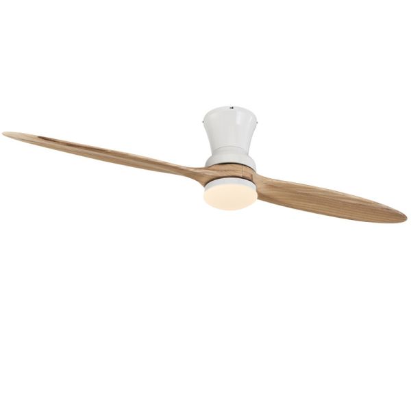 Dimmable ceiling fan with LED Light 60 inch Indoor wood Two-Blade Ceiling Fan light(WH-VLL-40)