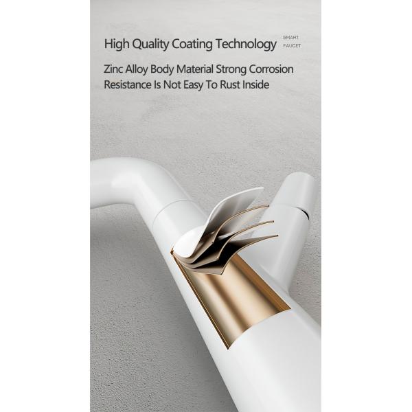 Antiseptic Zinc Alloy 360 Degree Rotating Faucet Dual Mode Lift Pull For Bathroom