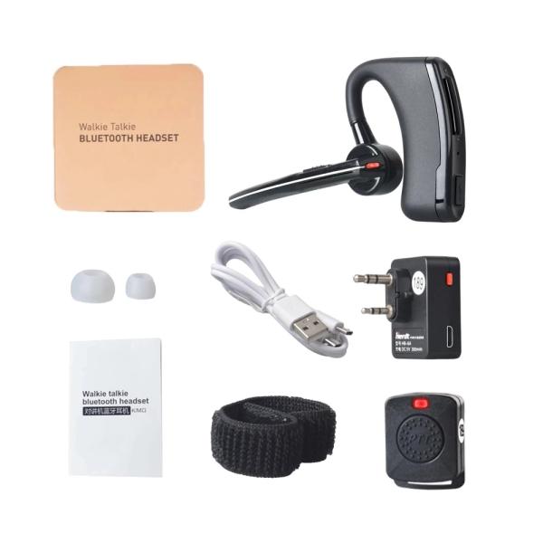 PTT Mic Headset for BAOFENG Walkie Talkie Noise Cancelling and Others Wireless Headset