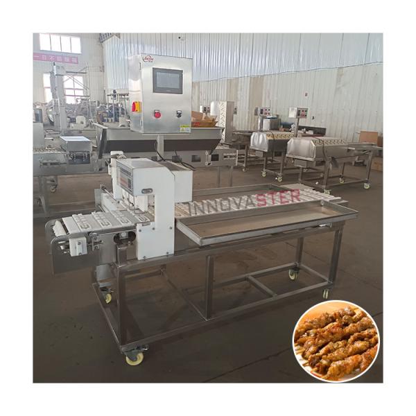 Meat Food Processing Automatic Kebab Forming Fishball Skewer Machine with 1kw Power