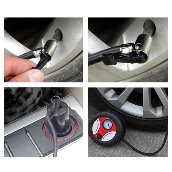 16*5cm Car Accessories Portable Plastic Inflator Pressure Tire Electric Air Compressors