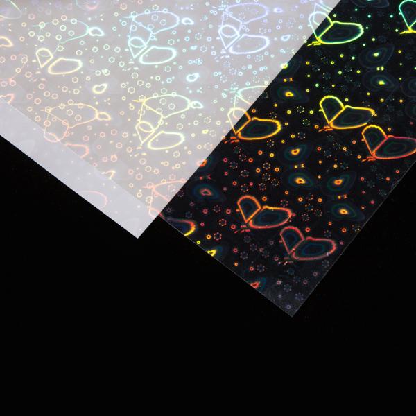 A4 Self Adhesive Transparent Holographic PP PVC Cold Lamination Film