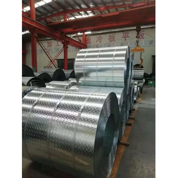 6mm Thick 2400*1200mm Sized A36 Galvanized Mild Steel Chequered Plate Checkered Plate