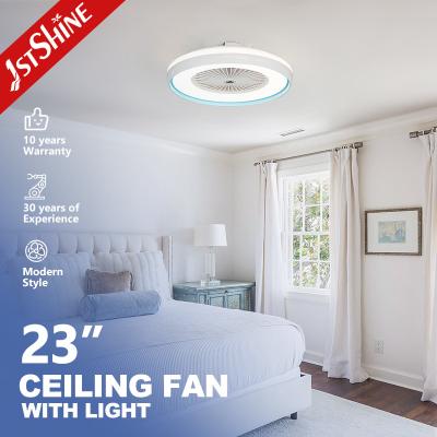 6 Escolha de velocidade 1stshine LED ventilador de teto com luz LED dimmable e controle inteligente APP