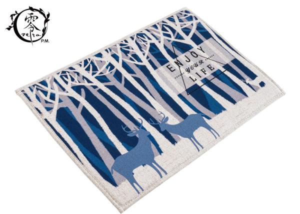 Christmas Deer Pattern Houseware Items Footmat Livingroom Area Decoration Rug in Four Different Sizes