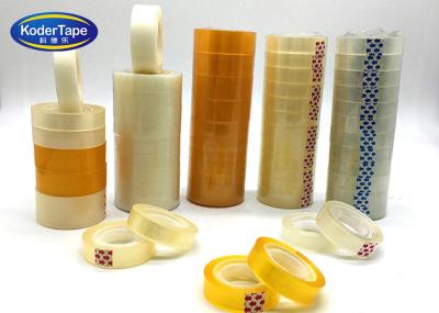 Transparent Small Round Stationery Tape 35MIC - 50MIC Thickness For School Student