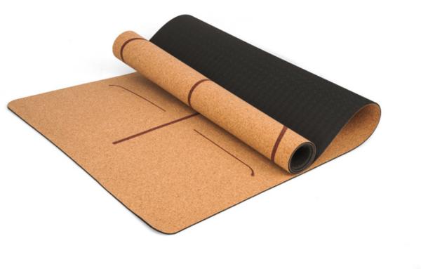 Cork Material Yoga Mat, Workout mat, Patterned Design Cork Yoga Mat,  ECO-Friendly Yoga Mat,Gym Mat