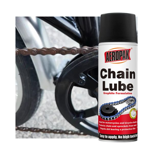 AEROPAK 200ml Automotive Chain Lube Spray Base Oil for Noise Reduction Drag Reduction Improved Transmission Efficiency Fast