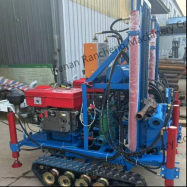 Max Depth 150m RCS200C Rubber Crawler Small Water Well Drilling Rig Machine