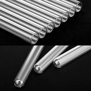 Scientific Experiments 12Pcs 20x150mm Glass Test Tubes With Cork Stoppers 1 Rack Of Acrylic Material