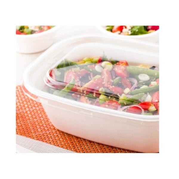 Cajas biodegradables de la ensalada de Bento 27g 48oz de la comida de Oilproof
