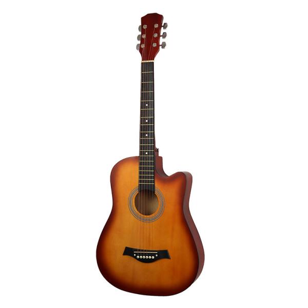 China Guitars for Sale 6 String 38 inch Acoustic Guitar 40 Advancing Student Cutaway Acoustic Electric Guitar(AF238CE)