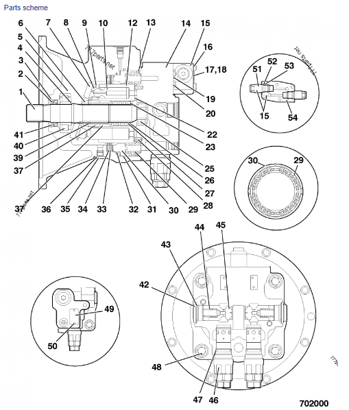 Качание 20925266 прибора качания мотора Ассы мотора качания экскаватора ДЖС260 ДЖКБ