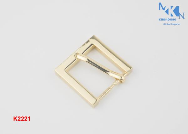 Zinc Alloy SMetal Belt Buckle Heal Bar Roller Pin Belt Buckle Light Gold Color For Bag