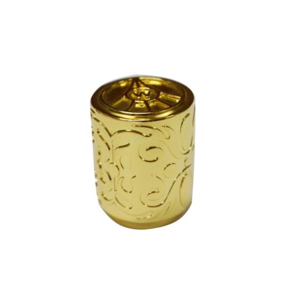 Tapas de cristal de las cápsulas de perfume de la aleación lujosa del cinc del metal por encargo