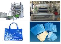 linha de produção não tecida SSS da tela de 1,6 m/2.4m PP Spunbonded