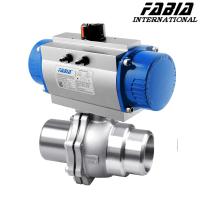 Válvula de esfera pneumática de duas peças com baixa resistência