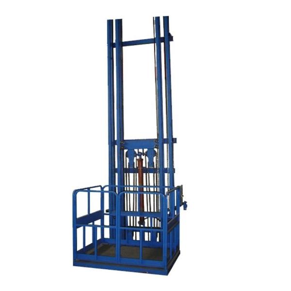 Home Use 6m Two Post Cargo Lift 1000KGs Small Goods Elevator 3KW