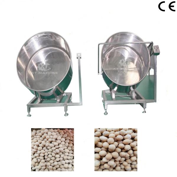 100kg/h Large Diameter Peanut Chocolate Coating Machine For Perfect Food Coating
