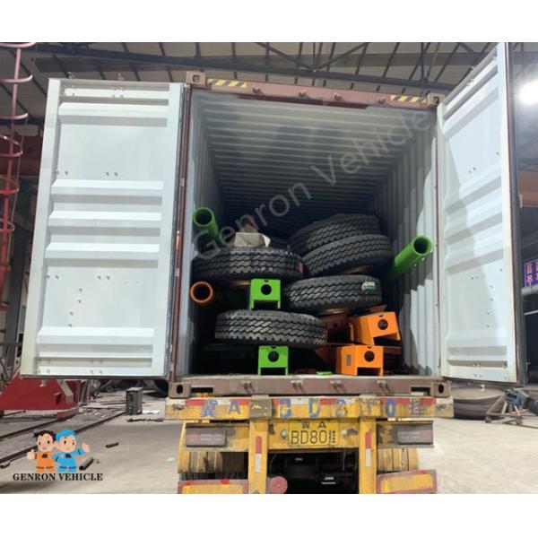 Рама опорных катков с упругими тележками 50T 2 цапф внося Semi трейлер в журнал