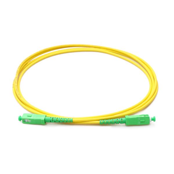 1.6mm 2m SC APC Single Mode Fiber Optic Patch Cord
