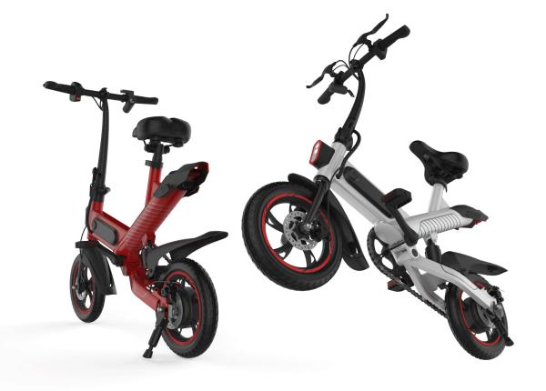 Collapsible Pedal Assist Electric Bike , Urban Sports Electric Pedal Bike