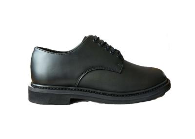 Lightweight Split Leather Police Leather Shoes , Shiny  Lace Up Army Officer Shoes