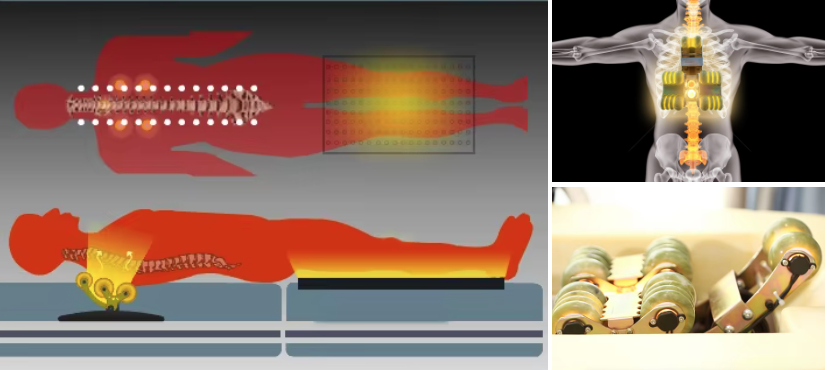New Arrival Warm Rolling Stone Therapy Lumbar Relax Full Back V3 Jade Master Spine Relaxing Infrared Massage Bed