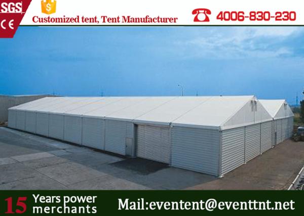 Waterproof Outdoor Warehouse Tent 25 Meters With ABS Wall Clear Window
